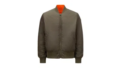 Pre-owned Moncler Men's  X Mercedesbenz Nigo Neper Reversible Down Bomber Jacket In Olive Green