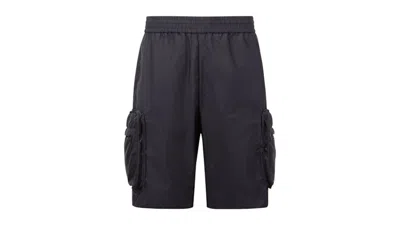 Pre-owned Moncler Men's  X Mercedesbenz Nigo Packable Bermuda Shorts In Navy Blue