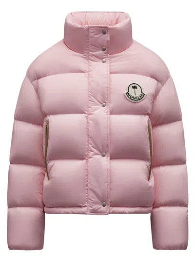 Pre-owned Moncler Men's  X Palm Angels Antora Short Down Jacket In Light Pink