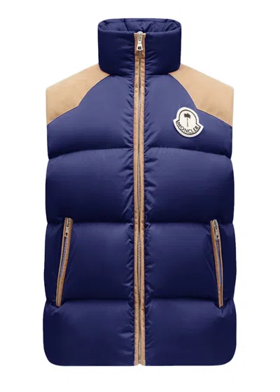 Pre-owned Moncler Men's  X Palm Angels Kamakou Vest In Night Blue