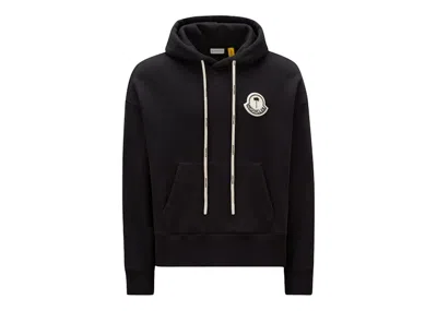 Pre-owned Moncler Men's  X Palm Angels Logo Hoodie In Black