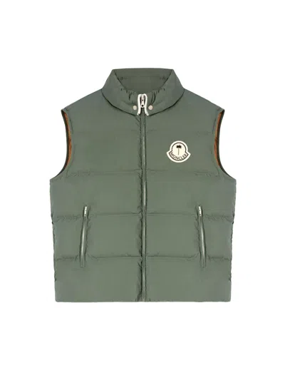 Pre-owned Moncler Men's  X Palm Angels Rodmar Down Vest In Green