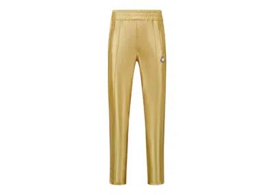 Pre-owned Moncler Men's  X Palm Angels Shiny Sweatpants In Golden Yellow