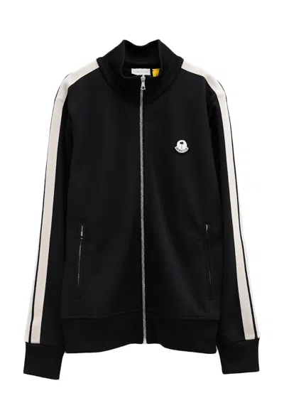 Pre-owned Moncler Men's  X Palm Angels Track Jacket In Black White