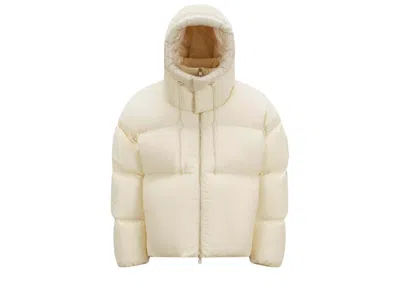 Pre-owned Moncler Men's  X Roc Nation By Jayz Antila Short Down Jacket In White
