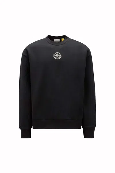 Pre-owned Moncler Men's  X Roc Nation By Jayz Logo Sweatshirt In Black