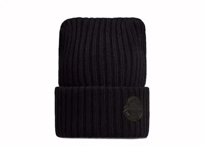 Pre-owned Moncler Men's  X Roc Nation By Jayz Wool Beanie In Black