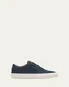 Moncler Monclub Low-top Suede Sneakers In Navy