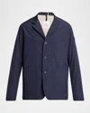 Moncler Men's Monges Down Jacket In Dark Blue