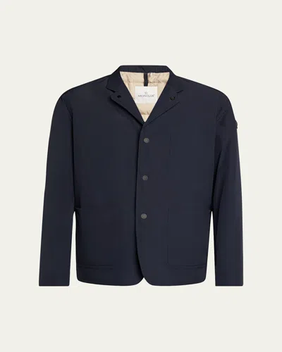 Moncler Men's Monges Down Jacket In Dark Blue
