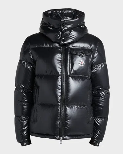 Moncler Men's Montbeliard Short Down Jacket In Black