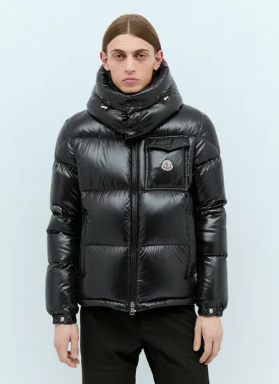 Moncler Men Montbeliard Short Down Jacket In Blue