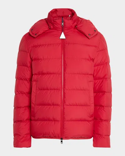 MONCLER MEN'S MONTBROCQ HOODED SHORT DOWN PUFFER JACKET