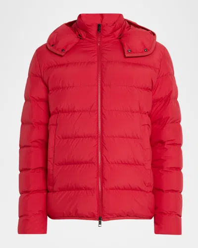 MONCLER MEN'S MONTBROCQ HOODED SHORT DOWN PUFFER JACKET