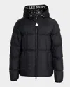 Moncler Montcla Water Repellent Short Hooded Down Jacket In Black