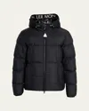 Moncler Montcla Water Repellent Short Hooded Down Jacket In Black