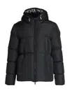Moncler Montcla Water Repellent Short Hooded Down Jacket In Black