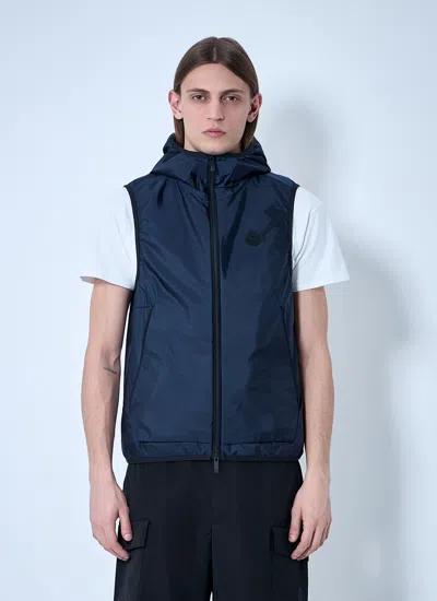 Moncler Men Moretan Hooded Vest In Blue