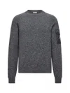 Moncler Mouliné Wool & Cashmere Jumper, Men, Gray, Size: Xl In Gray