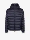 Moncler Najan Short Down Jacket With Hood In Blue