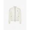 MONCLER MONCLER MEN'S NATURAL FUNNEL-NECK COTTON-KNIT AND SHELL-DOWN CARDIGAN