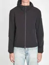 Moncler Zip-fastening Hooded Jacket In Black