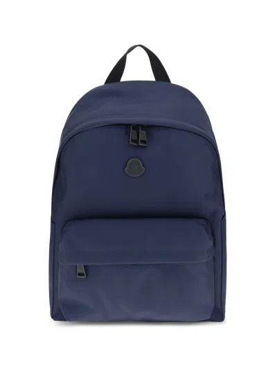 Moncler Men New Pierrick Backpack In Blue