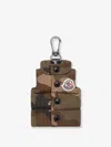 Moncler Camouflage Puffer Vest Keychain In Multi
