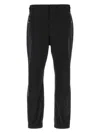 Moncler Nylon Pant With Adjustable Cuffs And Elastic Waistband In Black