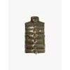 Moncler Olive Tibb Down Gilet In Olive