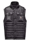 Moncler Ollon Down-feather Padded Gilet In Black
