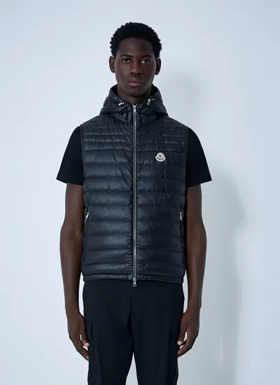 Moncler Men Orant Hooded Vest In Blue