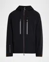 Moncler Veste À Capuche Imperméable Orden In Black