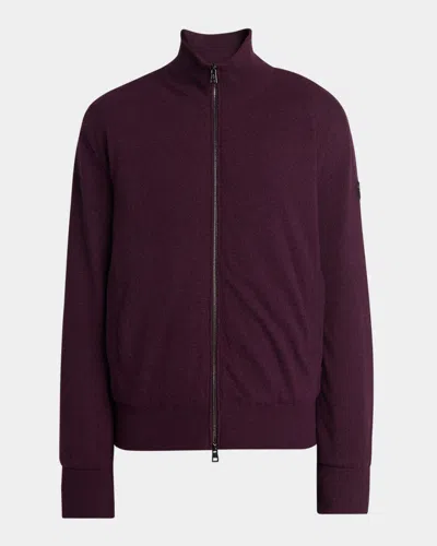 Moncler Men's Oullie Full-zip Jacket In Purple