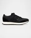 Moncler Pacey2 Suede & Nubuck Trainers, Men, Black, Size: 46 In Black
