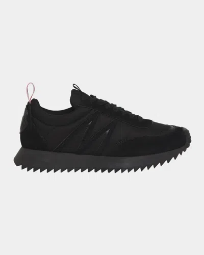 MONCLER MEN'S PACEY NYLON AND SUEDE RUNNER SNEAKERS