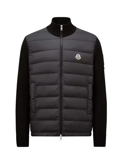 Moncler Archivio Down-paneled Cardigan In Animal Print