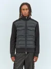 Moncler Men Padded Zip-up Cardigan In Black