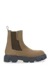 Moncler Peak City Chelsea Boots In Brown