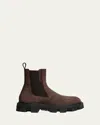 Moncler Peak City Chelsea Ankle Boots Sneakers Brown In Brown
