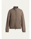 Moncler Ebrodel Reversible Wool-blend Down Jacket In F22 - Micr