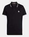 Moncler Black Polo In Black