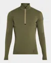 Moncler Polartec Tech Sweatshirt In Dark Green