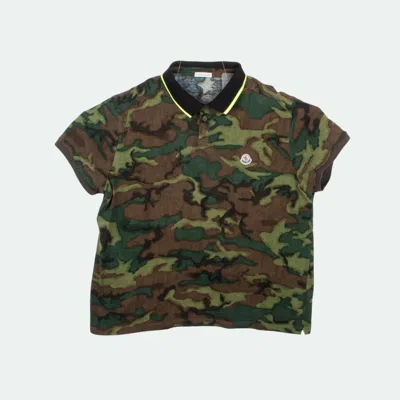 Pre-owned Moncler Men Polo Camo Size Xxl-xl, S2110 In Gray