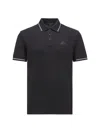 Moncler Men's Polo Shirt In Cotton In Black