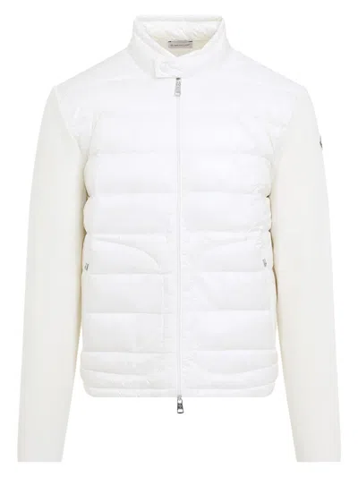 Moncler Men's Polyester Cardigan In White