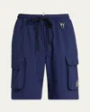 Moncler Men's Poplin Cargo Shorts
