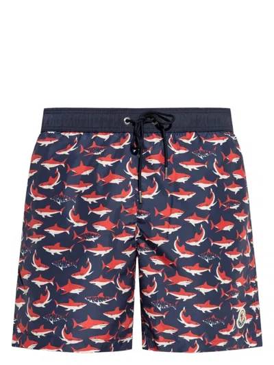 MONCLER MEN'S PRINTED SWIM SHORTS