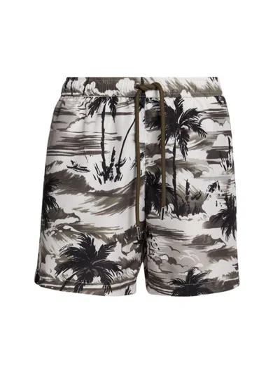 MONCLER MEN'S PRINTED SWIM SHORTS