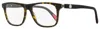 Moncler Men's Rectangular Eyeglasses Ml5161 052 Havana 54mm In Multi